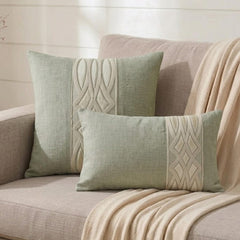 Gray Grace Lumbar Pillow Cover