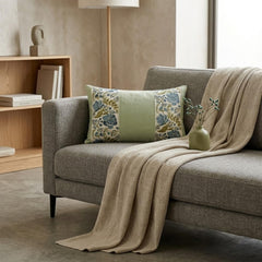 Sage Green Linen Lumbar Pillow Cover - Sage Grace