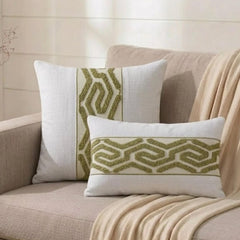 Verdant Labyrinth Lumbar Lumbar Pillow Cover