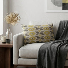 Chartreuse Linen Lumbar Pillow Cover - Terrava Lumbar