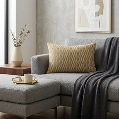 Chartreuse Linen Lumbar Pillow Cover - Mesa Totem Lumbar