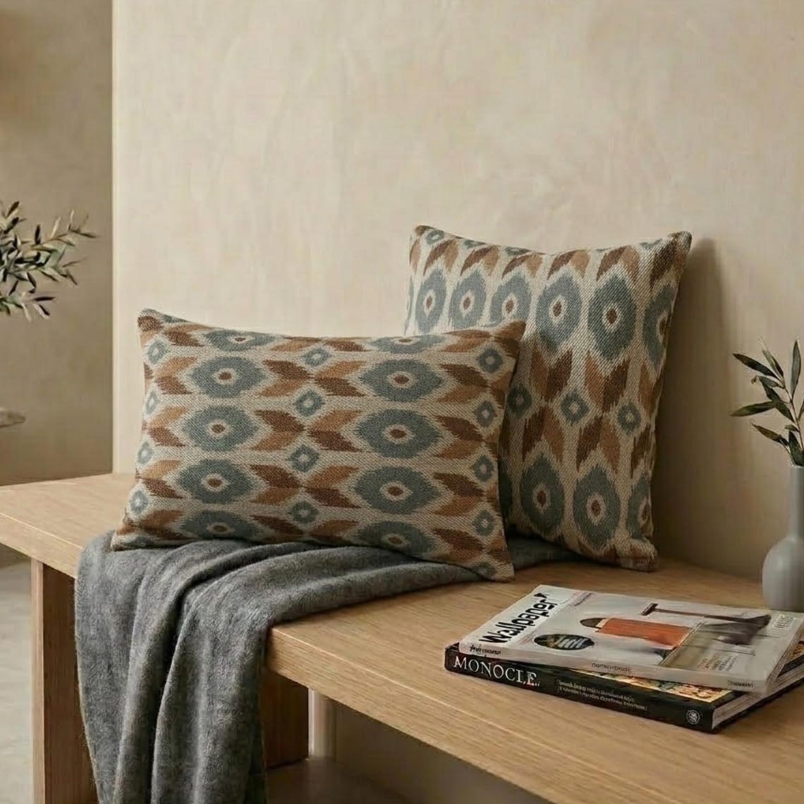 Terrava Beige Lumbar Lumbar Pillow Cover