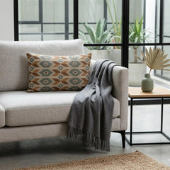 Beige Linen Lumbar Pillow Cover - Terrava Beige Lumbar