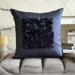Vintage Blue Love - Blue Art Silk Decorative Euro Sham