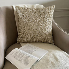 Arzoo - Ivory Silk Throw Pillow Cover