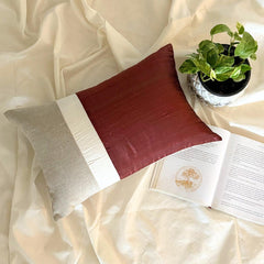 Rust Silk Essence - Rust Silk Lumbar Pillow Cover