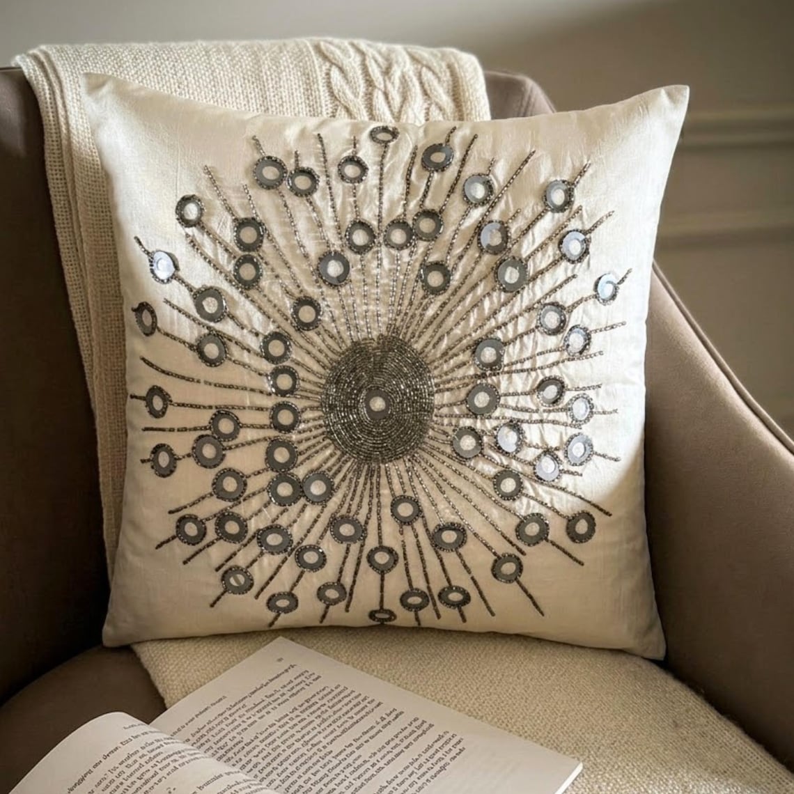 Silver Moons Euro Sham