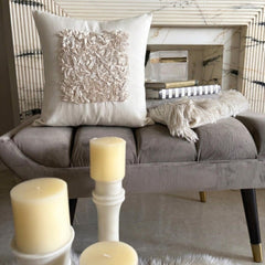 Vintage Love - Ivory Art Silk Decorative Euro Sham