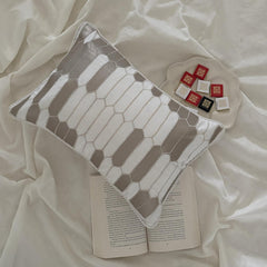Gold Heist - Ivory Linen Lumbar Pillow Cover