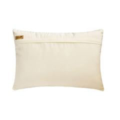 Crisiant - Ivory & Gold Velvet Lumbar Pillow Cover