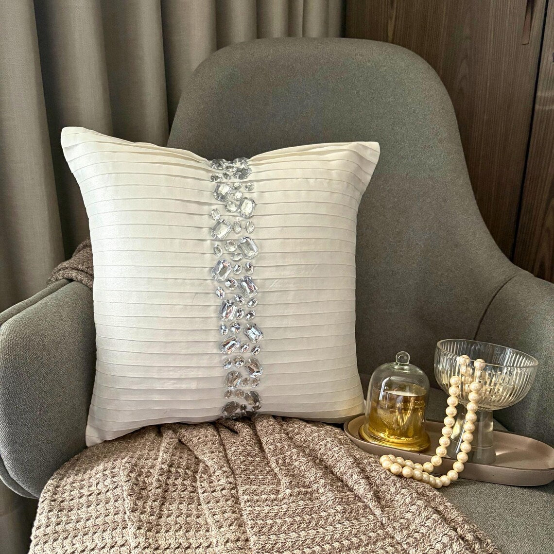 Precious Crystals Pillow Cover