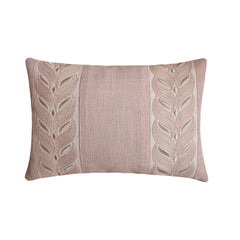 Pink Linen Lumbar Pillow Cover - Blush Keepsake