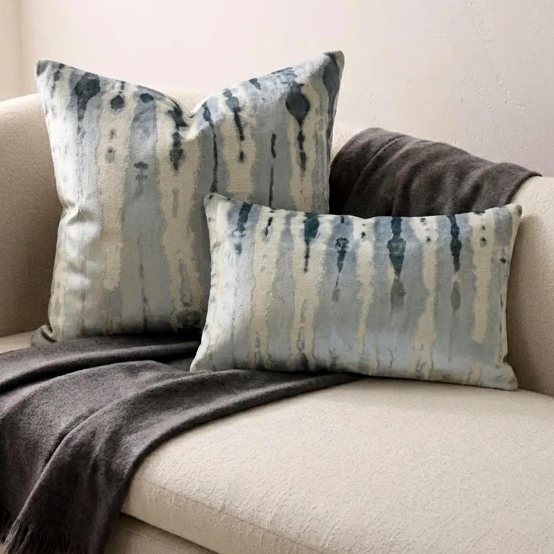 Grunge Haze Ice Lumbar Lumbar Pillow Cover
