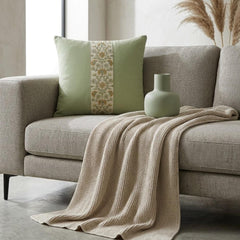 Sage Green Linen Lumbar Pillow Cover - Sage Meadow
