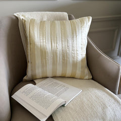 Butterscotch - Cream Satin Decorative Euro Sham