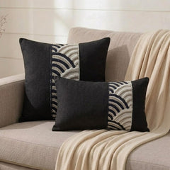 Black Grace Lumbar Pillow Cover