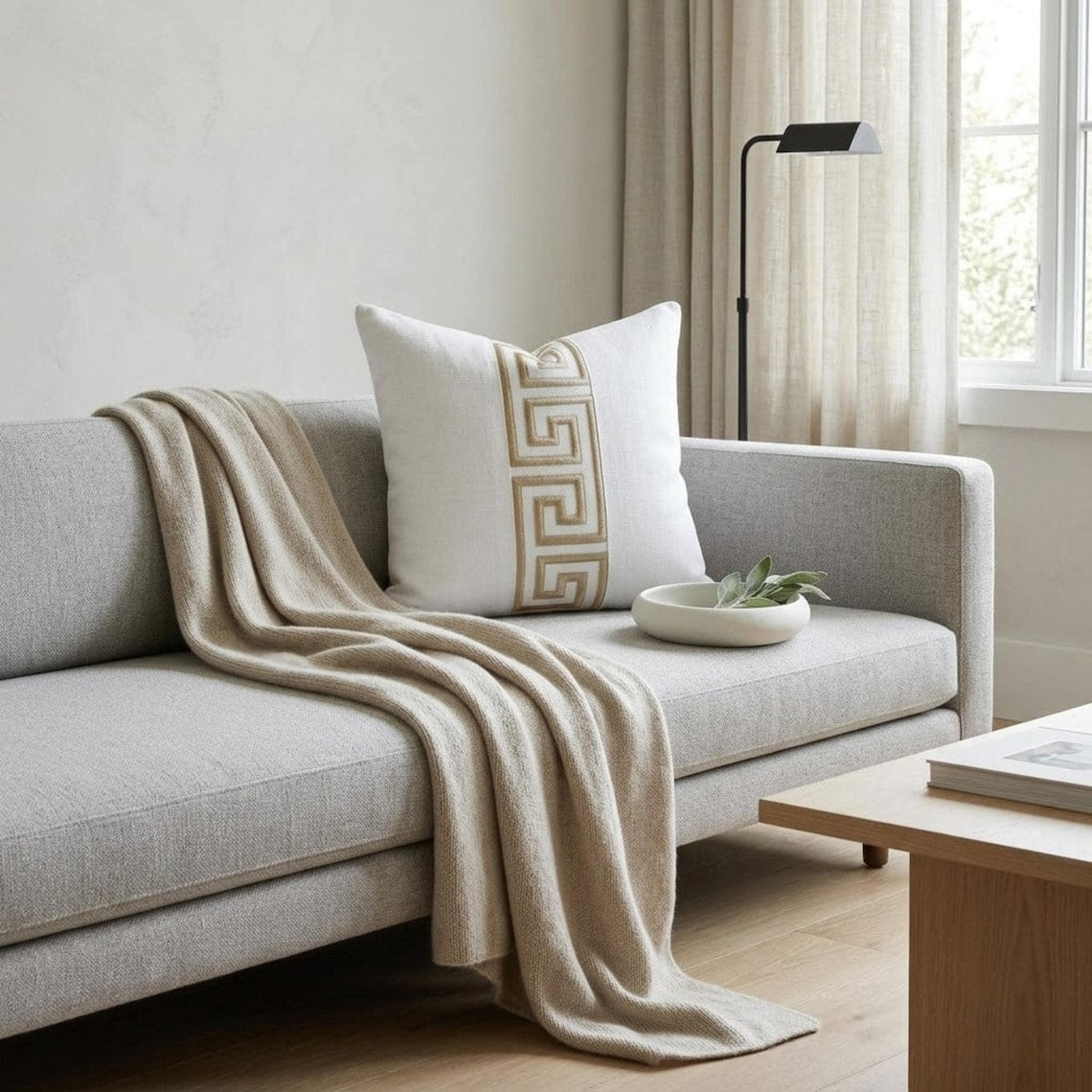 Olympian Key Lumbar Pillow Cover