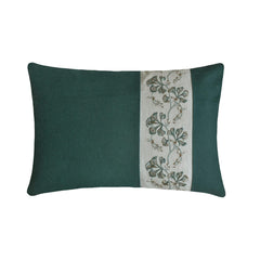 Teal Linen Lumbar Pillow Cover - Teal Grace