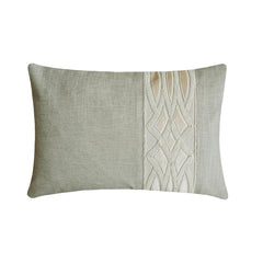 Gray Linen Lumbar Pillow Cover - Gray Grace
