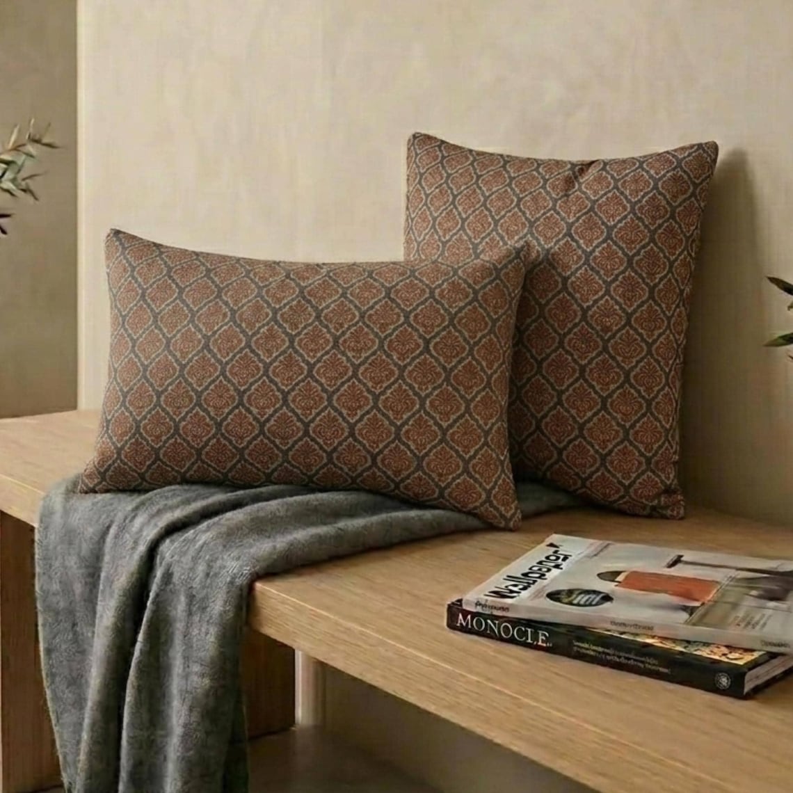 Solterra Lattice Lumbar Lumbar Pillow Cover