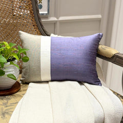 Purple Silk Essence - Purple Silk Lumbar Pillow Cover