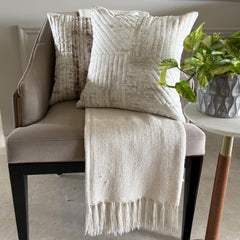 Carat Lane - Gold Linen Throw Pillow Cover