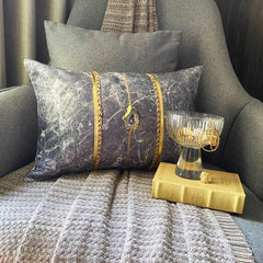 Solar Quartz Grey Lumbar Pillow Cover