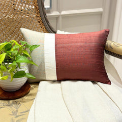 Rust Silk Essence - Rust Silk Lumbar Pillow Cover