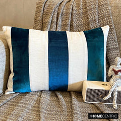 Swathe Teal Lumbar Pillow Cover