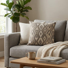 Brown Linen Lumbar Pillow Cover - Earthbound Lumbar