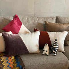 Velutinous Rust - Rust Velvet Lumbar Pillow Cover