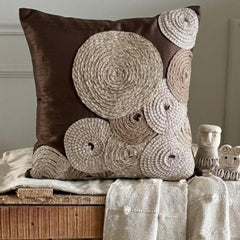 Adorned By Jute Pillow Cover
