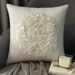 Vintageous - Ivory Suede Decorative Euro Sham