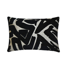 Black Velvet Lumbar Pillow Cover - Black Onyx Lumbar