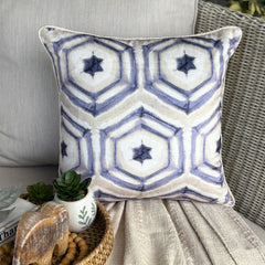 Batik Purple - Purple Velvet Decorative Euro Sham