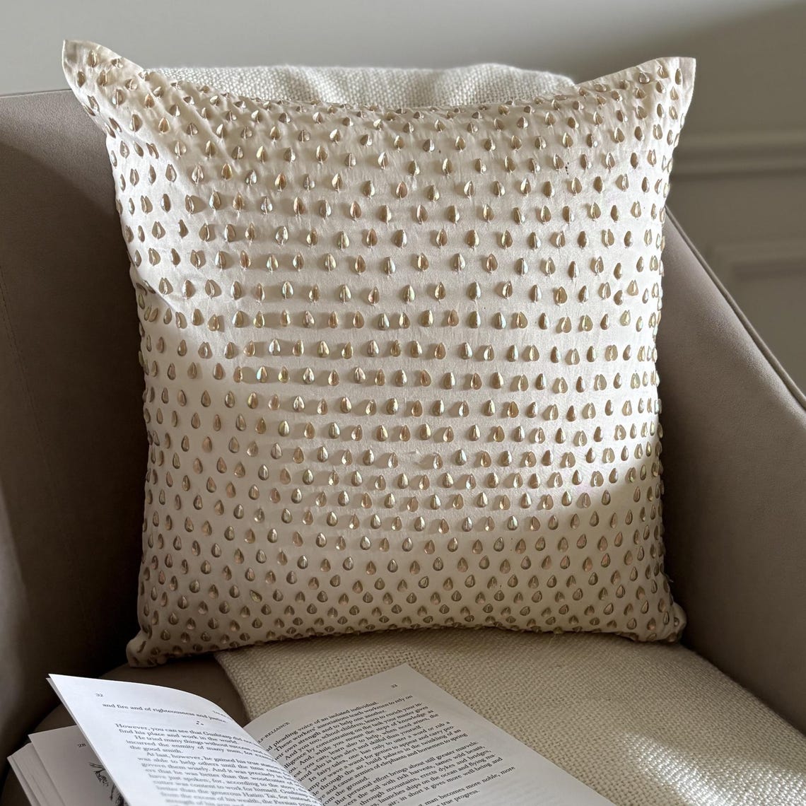 Drop Of Gold Pillow Cover