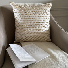 Drop Of Gold - Cream Taffeta Decorative Euro Sham
