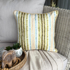 Stripe Up My LIfe Silk Throw Pillow Cover