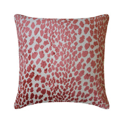 Coral Pink Velvet Lumbar Pillow Cover - Spotted Coral Lumbar