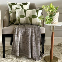 Moss Green Velvet Lumbar Pillow Cover - Green Prism Lumbar