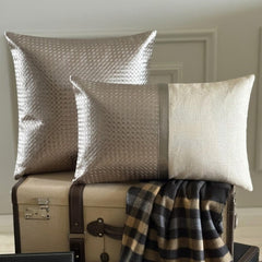 Tanner Grey Throw Pillow Cover