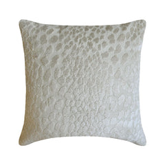 Ivory Velvet Lumbar Pillow Cover - Spotted Coral Ivory