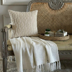 Pearl Essence - Natural Beige Cotton Linen Decorative Euro Sham