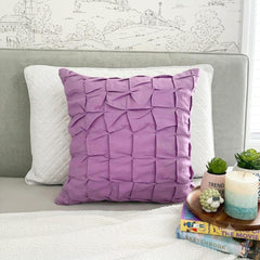 Scented Dawn - Purple Linen Decorative Euro Sham