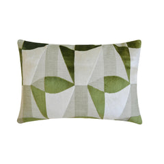 Moss Green Velvet Lumbar Pillow Cover - Green Prism Lumbar