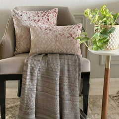 Blush Pink Velvet Lumbar Pillow Cover - Blush Prism Lumbar