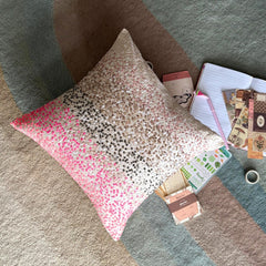 The Faraway Land - Pink Art Silk Decorative Euro Sham