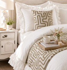 Earth Trail Decorative Bed Runner and Pillow Cover