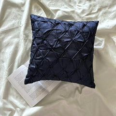 Navy Companioins - Navy Blue Taffeta Decorative Euro Sham