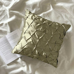 Earthy Texture - Green Taffeta Decorative Euro Sham